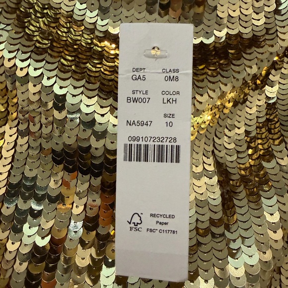 J. Crew Collection Gold Sequin Midi Skirt - Picture 9 of 9